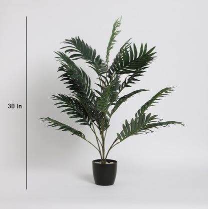 Artificial Greenery Areca Palm Plant With Pot 30 Inches
