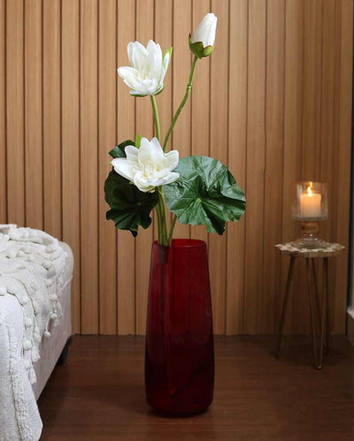 White New Pu Lily Artificial Flower| Vase Not Included