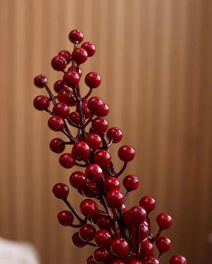 Alex Berries Cherry Artificial Flower | Vase Not Included