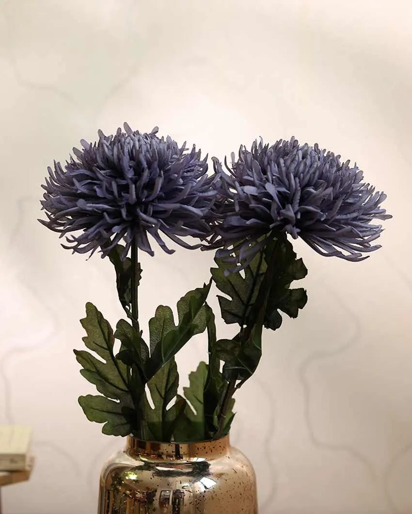 Chrysanthemum Artificial Flower | Set Of 2 |2.5 feet | Vase Not Included