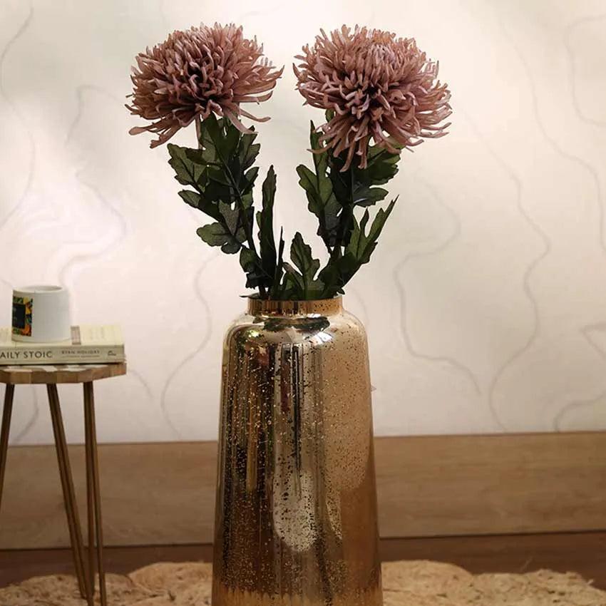 Chrysanthemum Artificial Flower | Set Of 2 | Vase Not Included