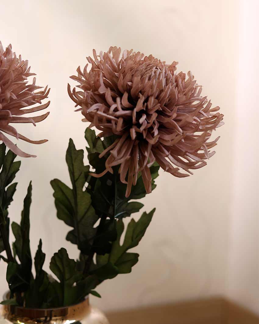 Chrysanthemum Artificial Flower | Set Of 2 | Vase Not Included