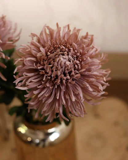 Chrysanthemum Artificial Flower | Set Of 2 | Vase Not Included