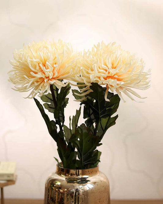 Chrysanthemum Artificial Flower | Set Of 2 | Vase Not Included