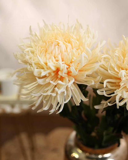 Chrysanthemum Artificial Flower | Set Of 2 |2.5 feet | Vase Not Included