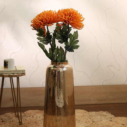 Chrysanthemum Artificial Flower | Set Of 2 |2.5 feet | Vase Not Included