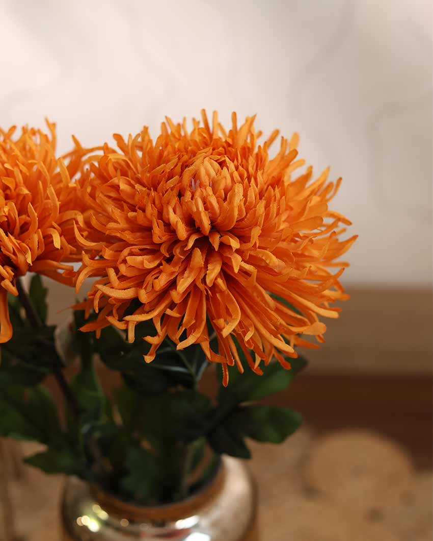 Chrysanthemum Artificial Flower | Set Of 2 | Vase Not Included