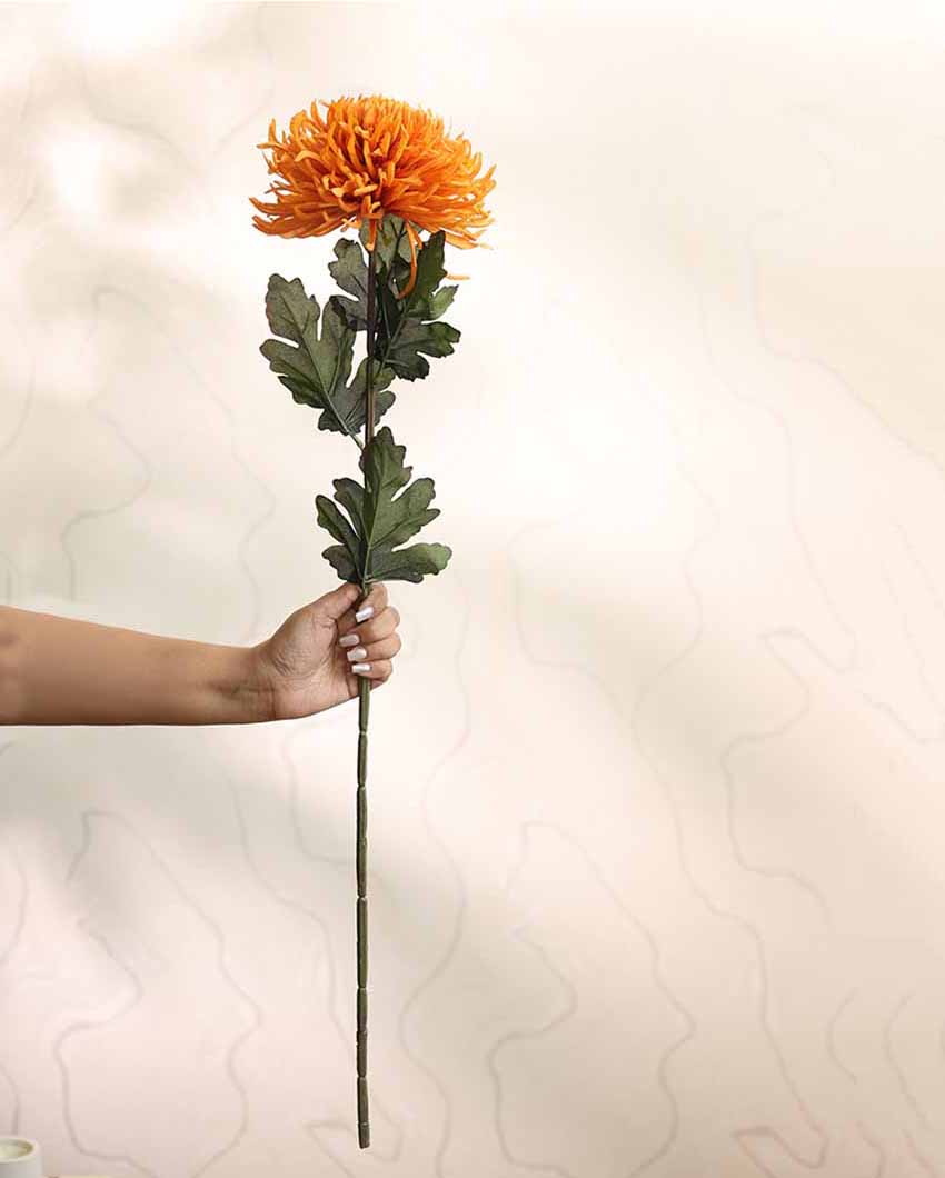 Chrysanthemum Artificial Flower | Set Of 2 |2.5 feet | Vase Not Included