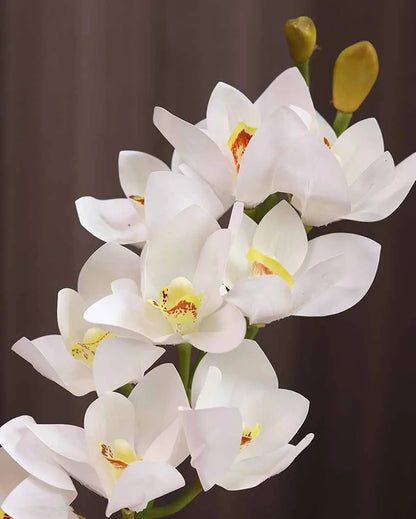 Cymbidium Plastic Artificial Flower | Vase Not Included