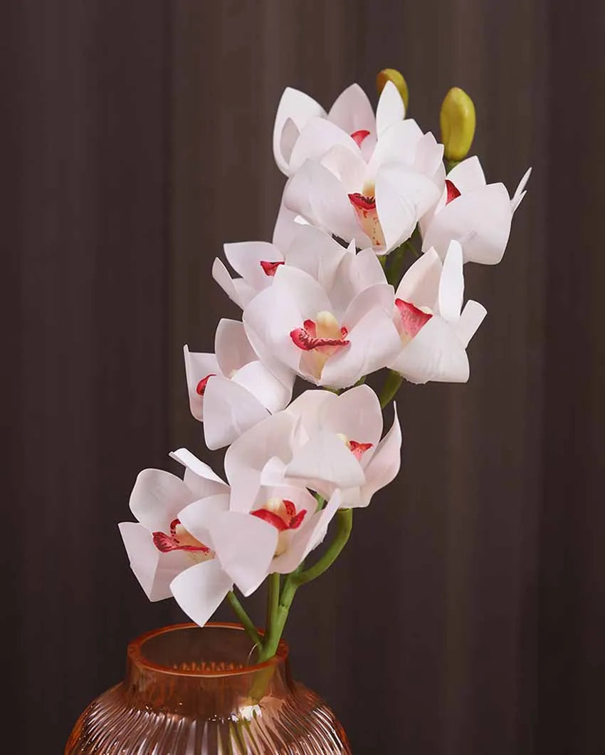 Cymbidium Plastic Artificial Flower | Vase Not Included