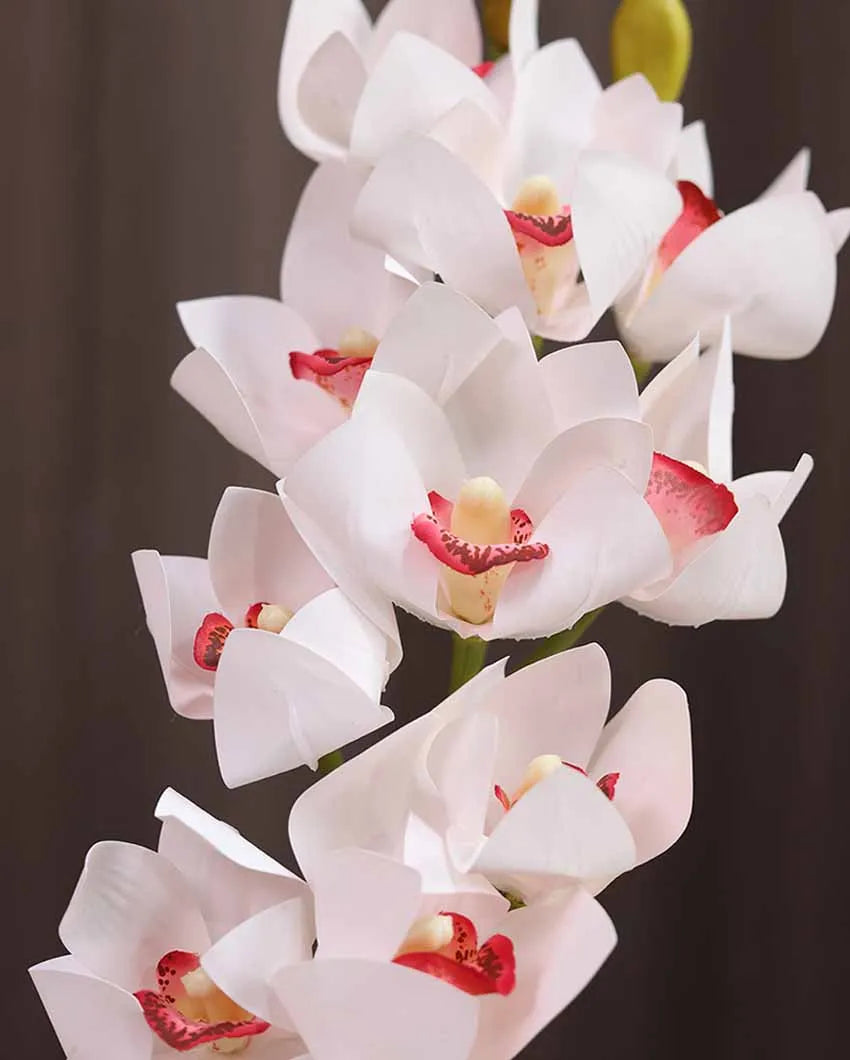 Cymbidium Plastic Artificial Flower | Vase Not Included