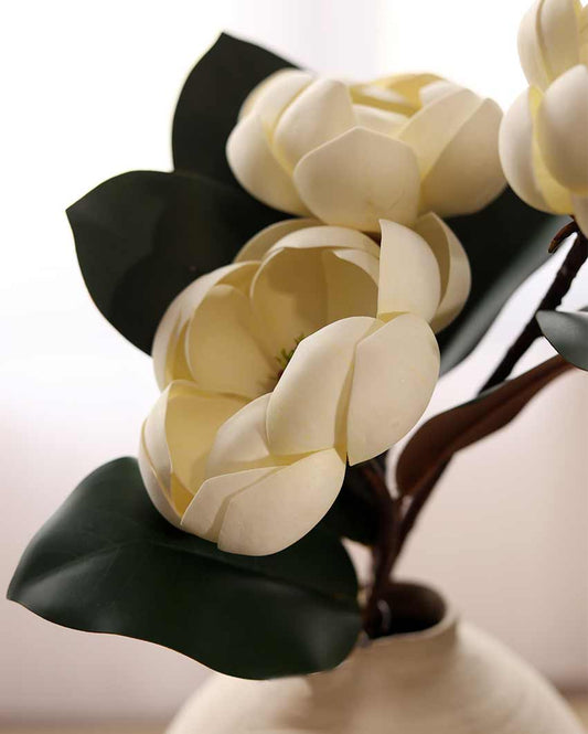 White Magnolias Artifical Flower | Vase Not Included