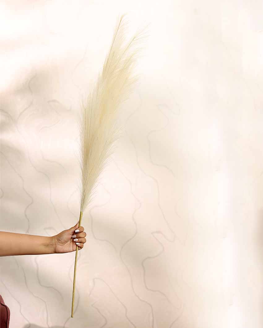 Pampas Fabric And Plastic Grass | 3 feet| Vase Not Included