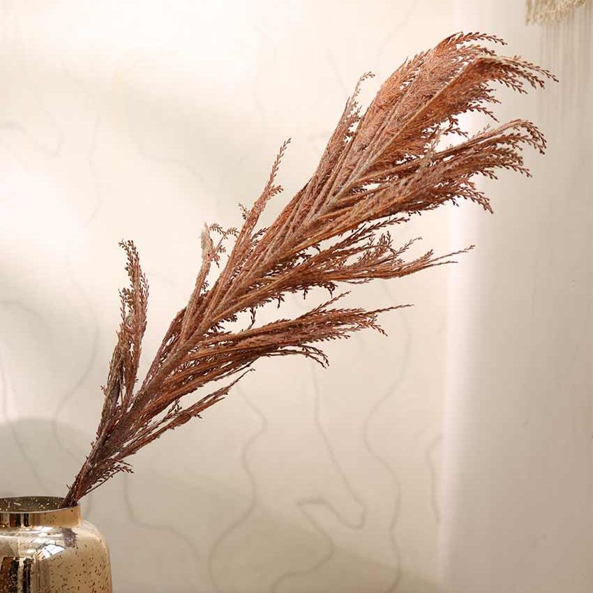 Pampas Reed Fabric And Plastic Grass | Vase Not Included