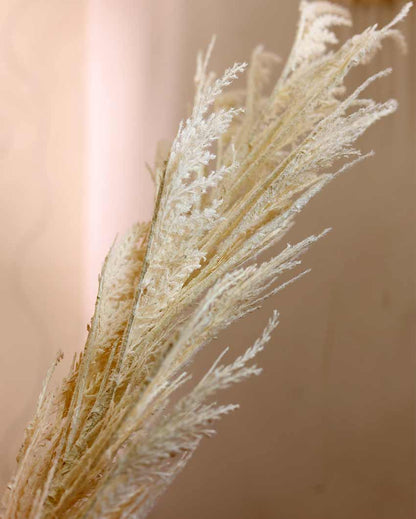 Pampas Reed Fabric And Plastic Grass | Vase Not Included