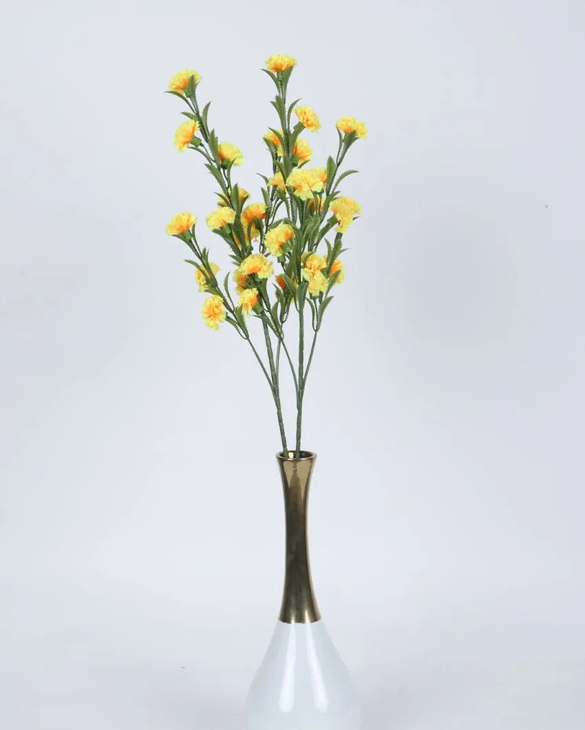 Artificial Mini Chrysanthemum Natural Looking Flower Bunch Without Pot | 33 Inches Yellow