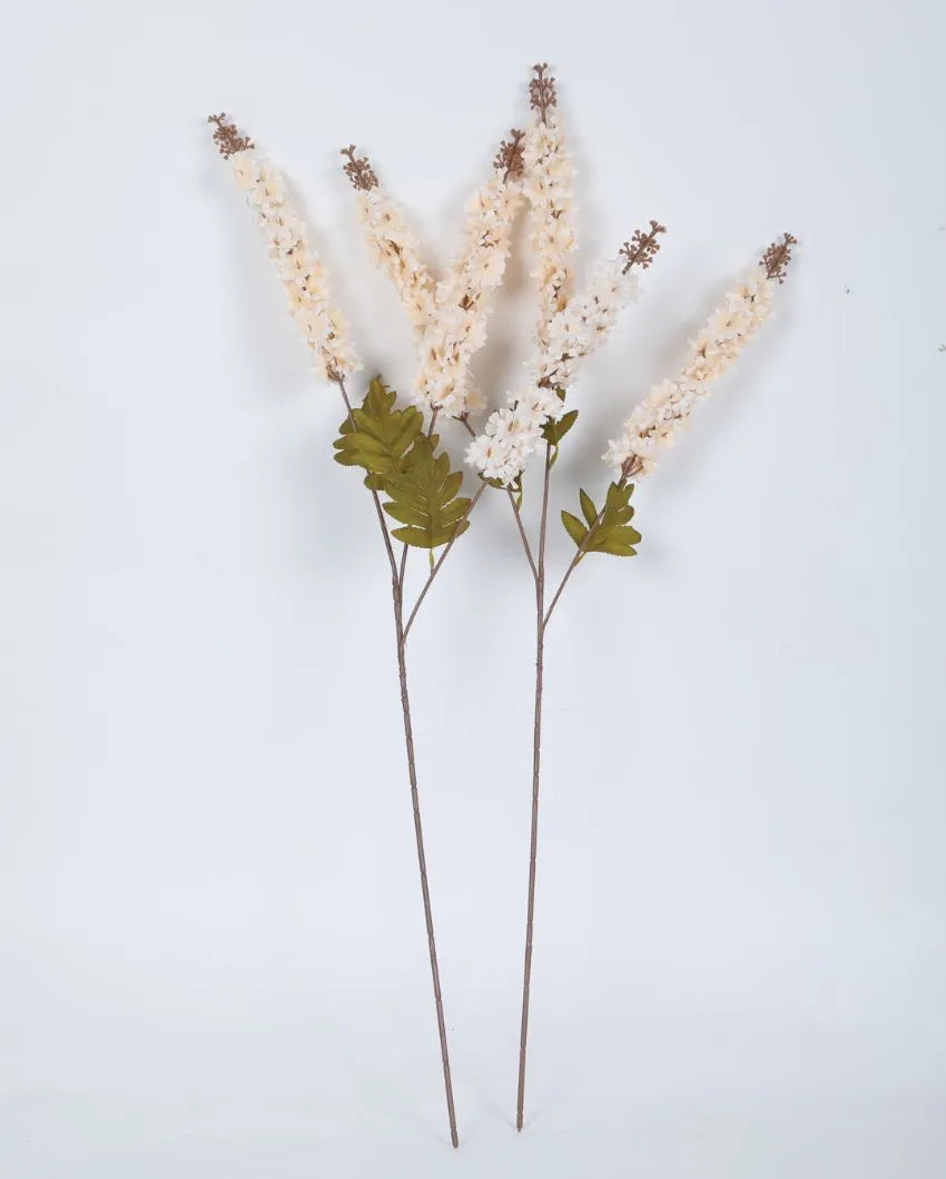 Artificial Mini Chrysanthemum Natural Looking Flower Bunch Without Pot | 33 Inches White