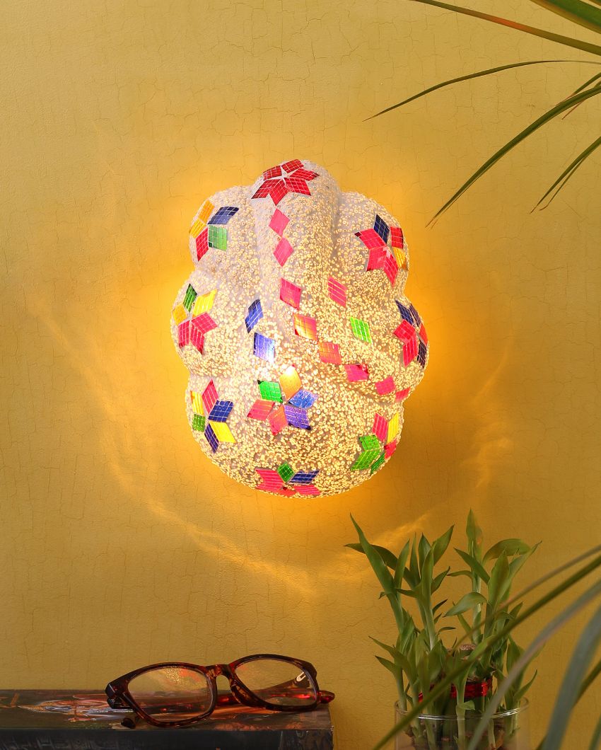 Ganesh Mounted Glass Wall Lamp