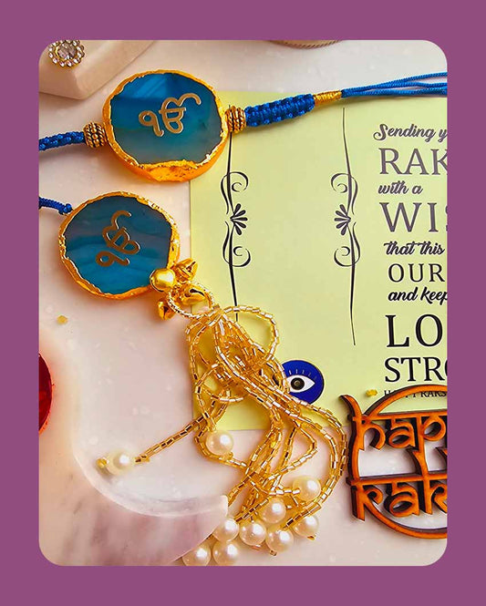 Ik Onkar Couple Rakhi With Roli Chawal For Raksha Bandhan