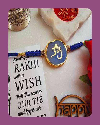 Om Ganesha Rakhi With Roli Chawal For Raksha Bandhan