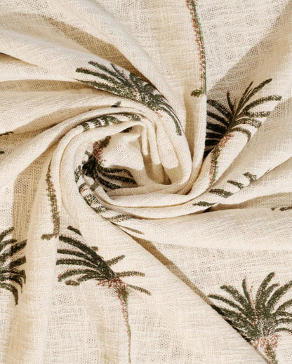 Palm Tree Cotton Throw | 70 x 50 inches