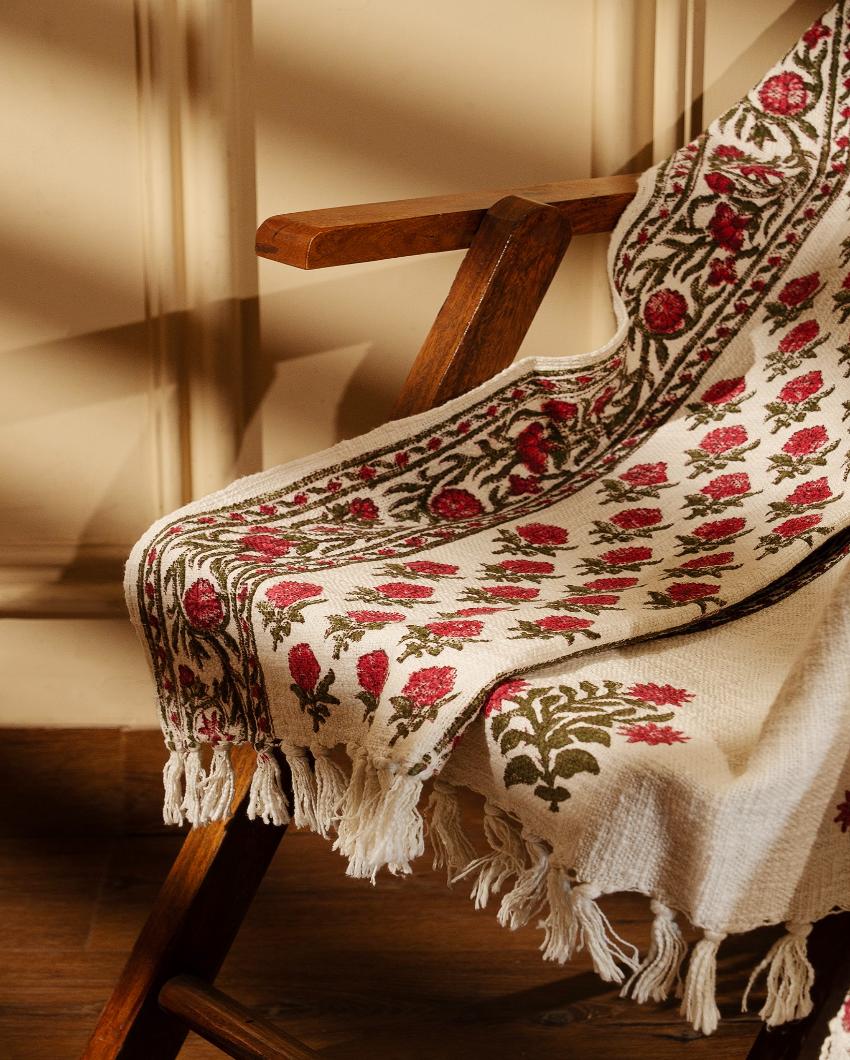 Rose Cotton Throw | 70 x 50 inches