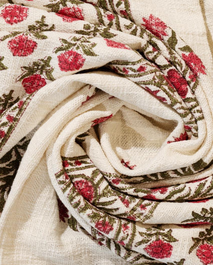 Rose Cotton Throw | 70 x 50 inches