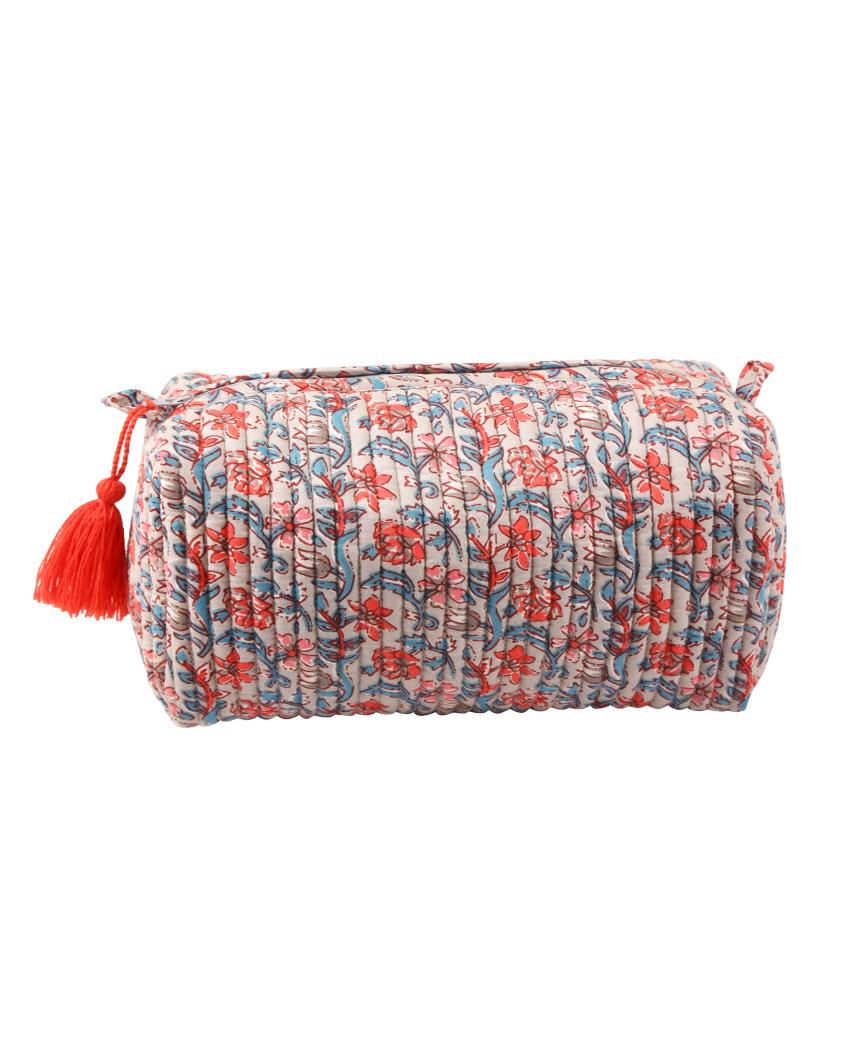 Noor Cotton Quilted Pouch | 9 x 5 x 6 inches