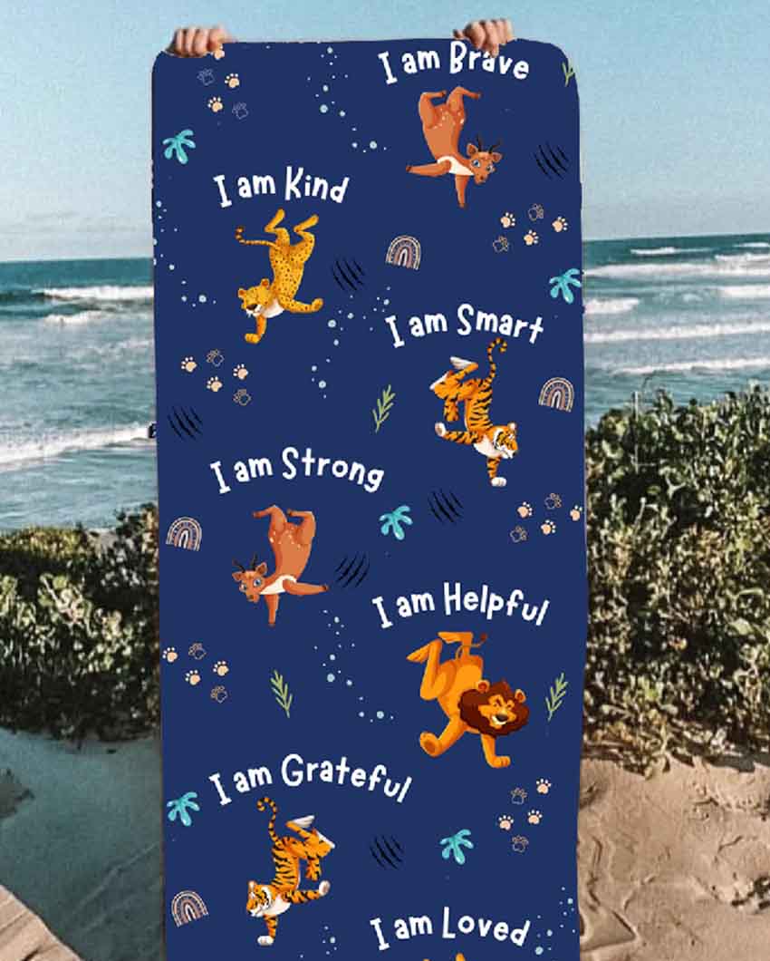 Affirmations Kids Velvet Yoga Mat