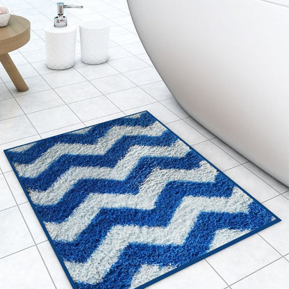 Living Easy Home Box It Up Designer Soft Anti Slip Bath Mat | 22 x 14 inches