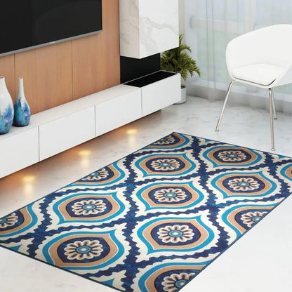 Seno Living Elegance Premium Anti Slip Printed Carpet | 5 x 3 ft