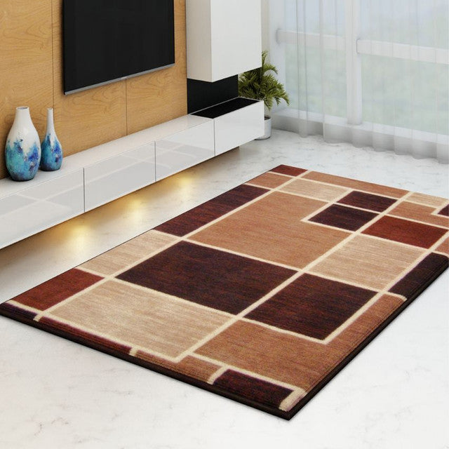 Living Box it Up Premium Anti Slip Printed Carpet | 5 x 3 ft