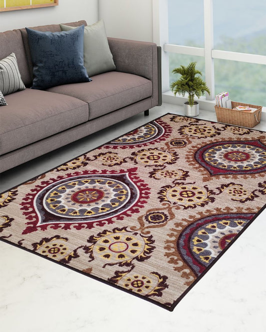 Seo Living Premium Anti Slip Printed Carpet | 6 x 5 ft