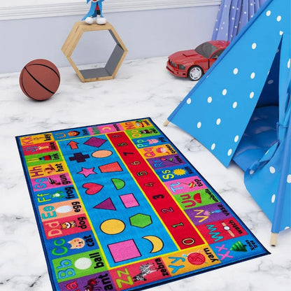 Kids Alphabetic Printed Anti Slip Carpet | 6 x 5 ft