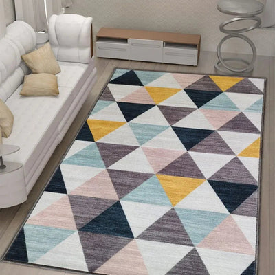 Zen Living Colorful Nylon Rectangle Carpet | 8 x 5 ft