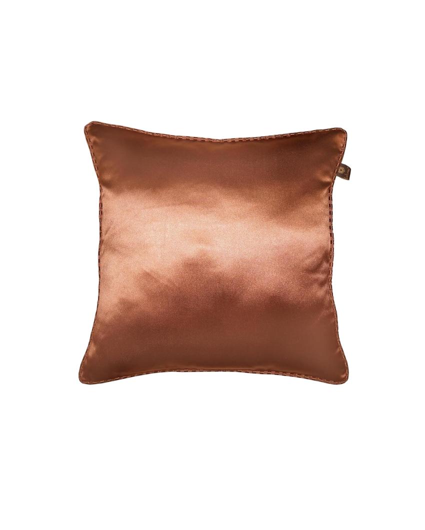 Solid Satin Cushion Covers | Set of 2 | 16 x 16 inches