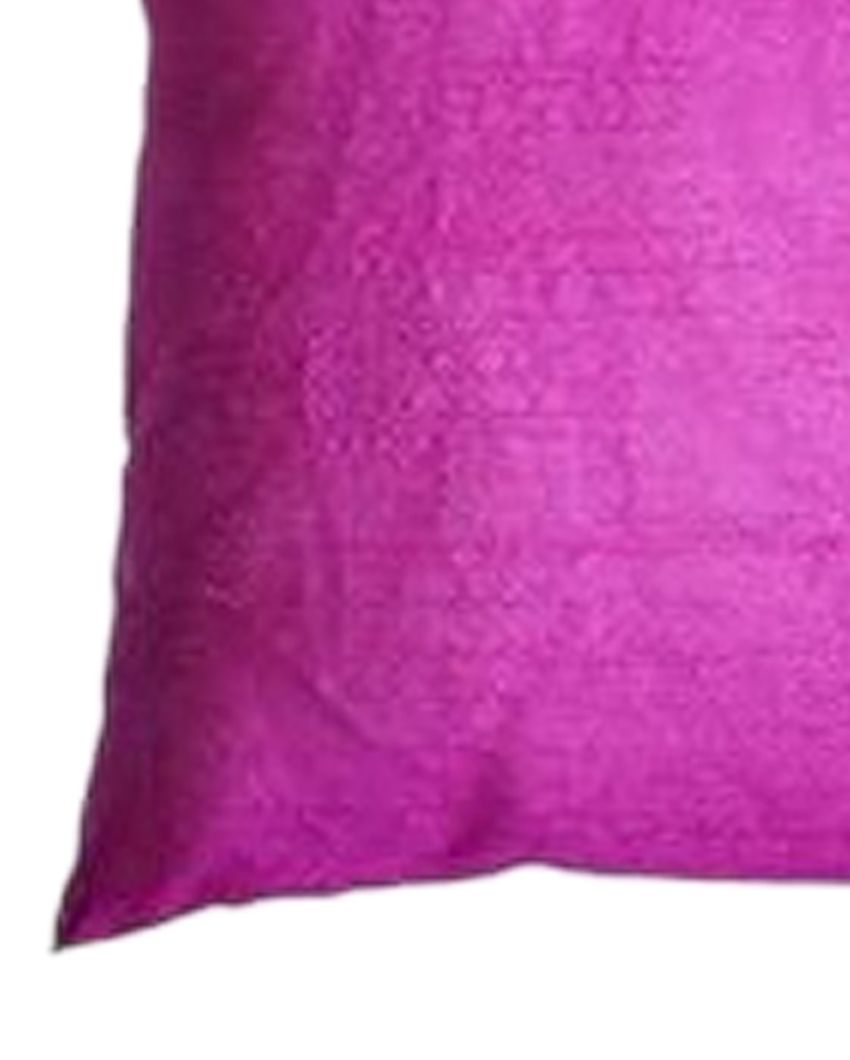 Faux Silk Polyester Cushion Covers  | Multiple Colors | Set Of 10 | 12 x 12 inches