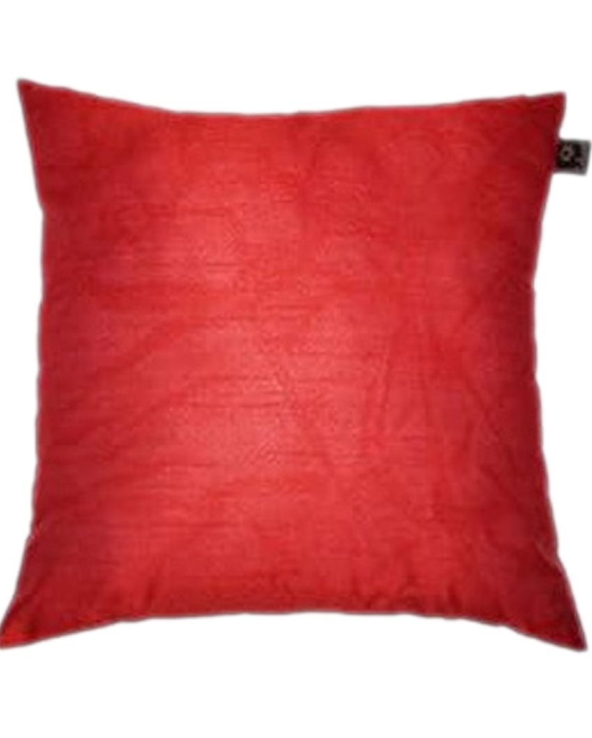 Faux Silk Polyester Cushion Covers  | Multiple Colors | Set Of 10 | 12 x 12 inches