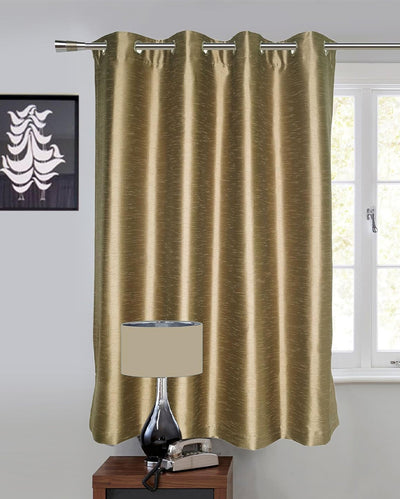 Faux Silk Lining Window Curtain | 5 ft