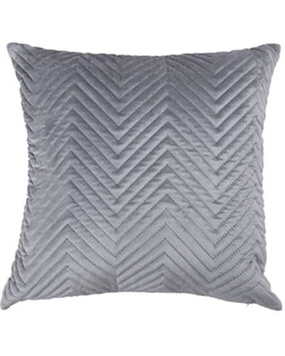 Chic Quilted Velvet Cushion Covers With Top Zipper  | Multiple Colors | 16 x 16 inches