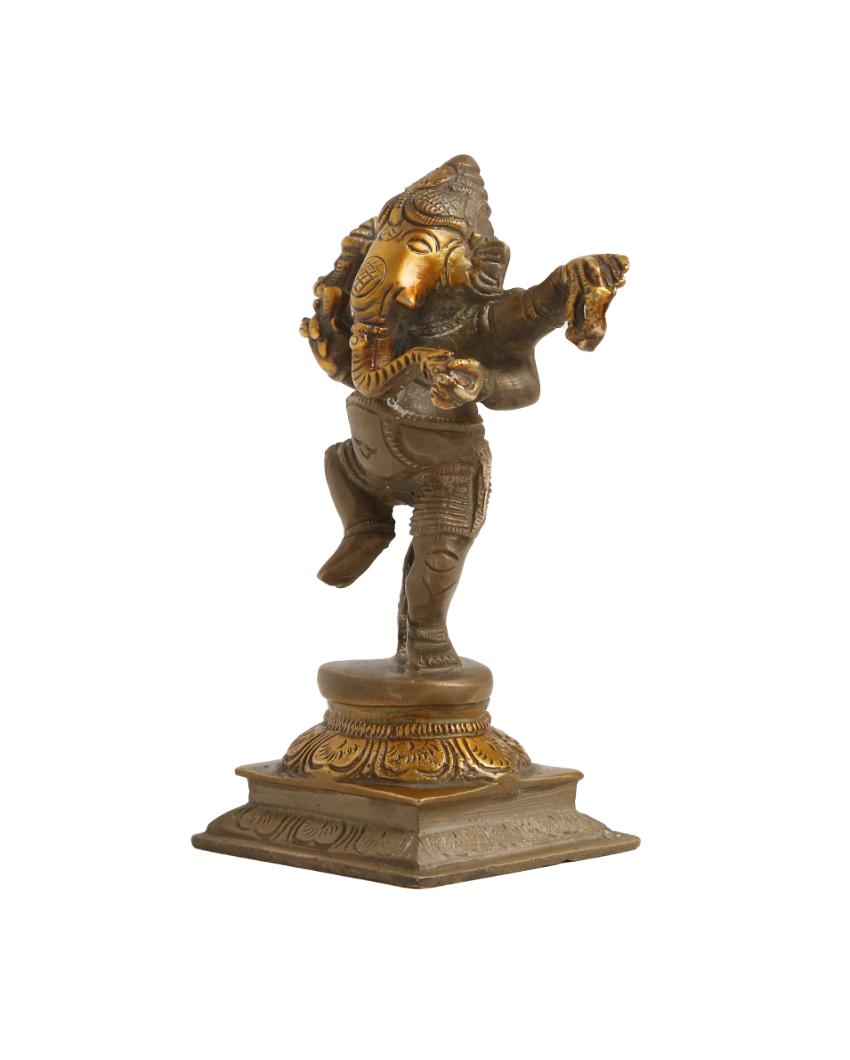 Stone Finish Dancing Ganesh