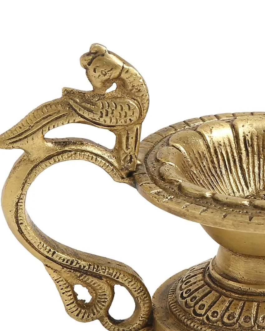 Bird Brass Diya