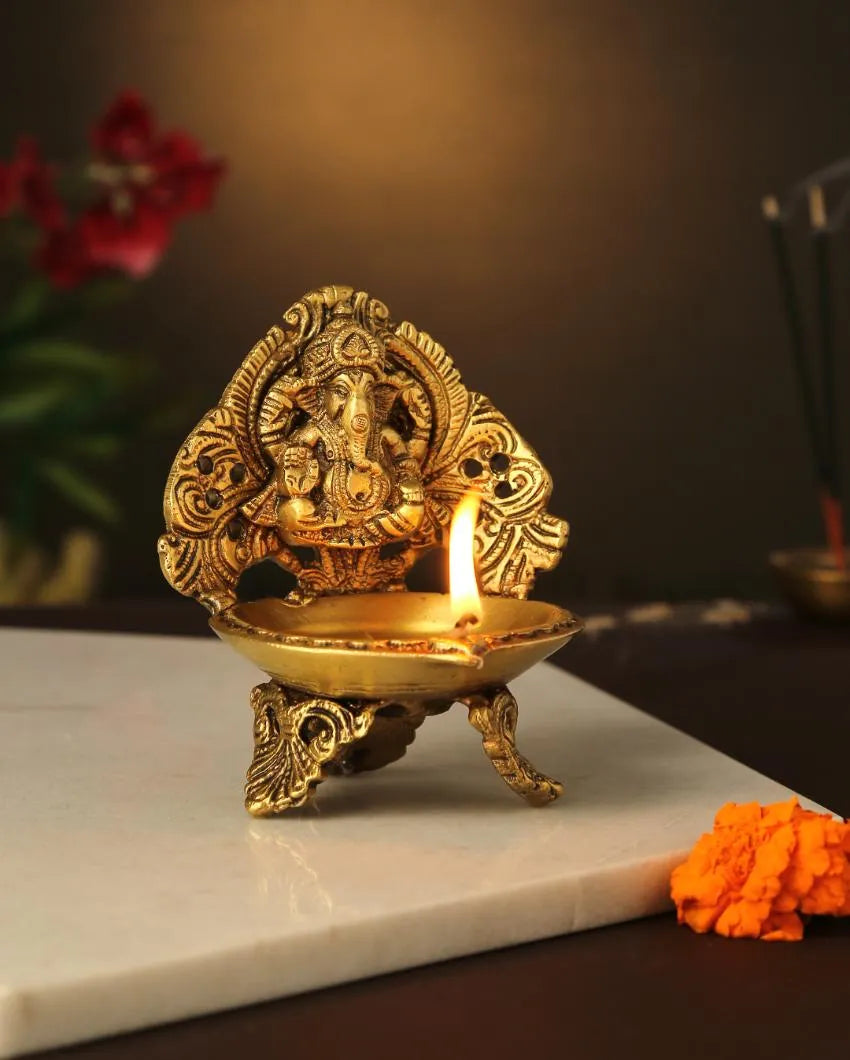 Lakshmi Ganesha Diyas Set