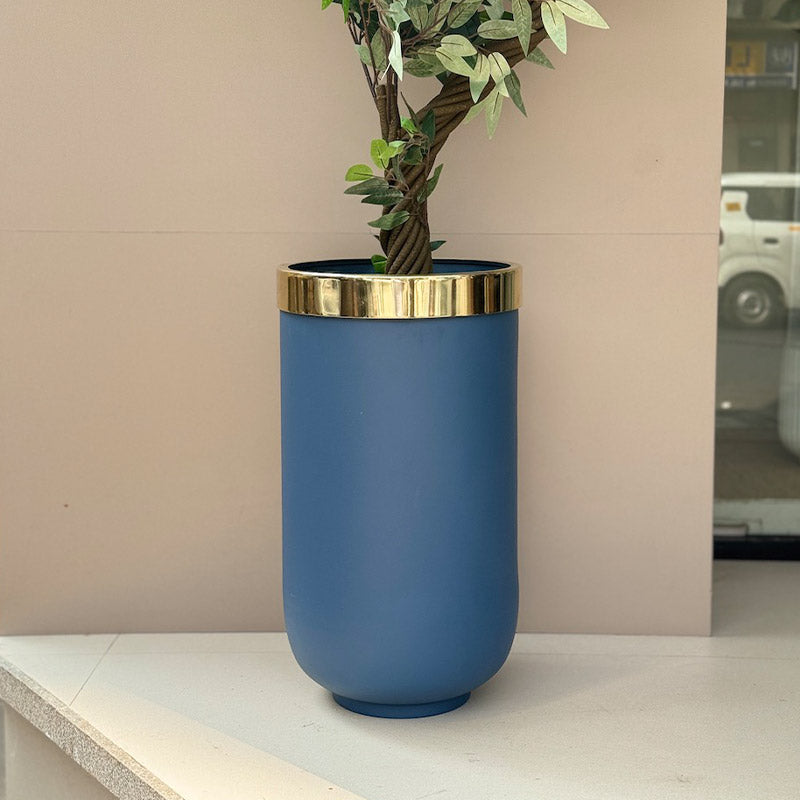 Elegance Touch Minsk Stylish Planter Blue