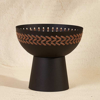 Trendy Pedestal Bowl | 8 Inches Charcoal