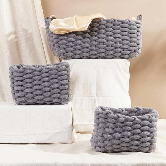 Adorned Knot Design Basket Pack of 3