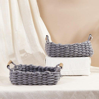 Adorned Knot Design Basket Pack of 2