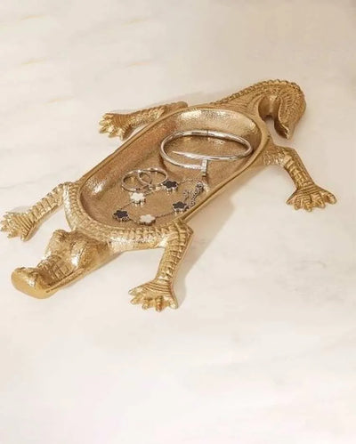 Luxe Crocodile Trinket Tray