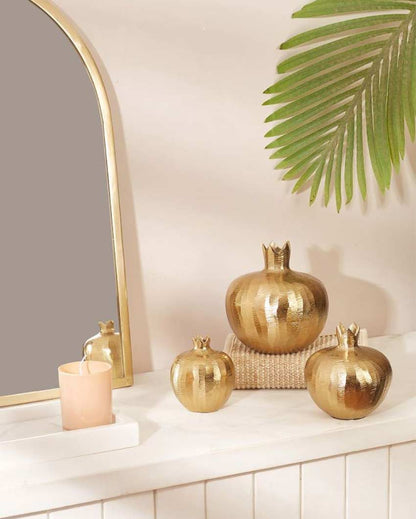 Beautiful Golden Anar Vase Large