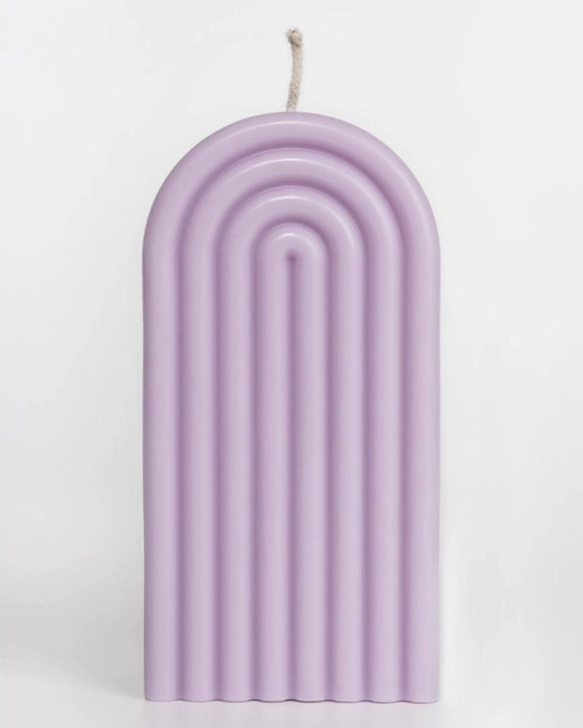 Arch Pillar Candles | Set Of 2 Purple